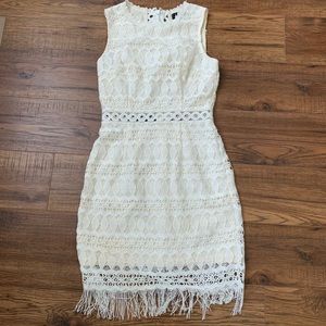 White Crochet Dress
